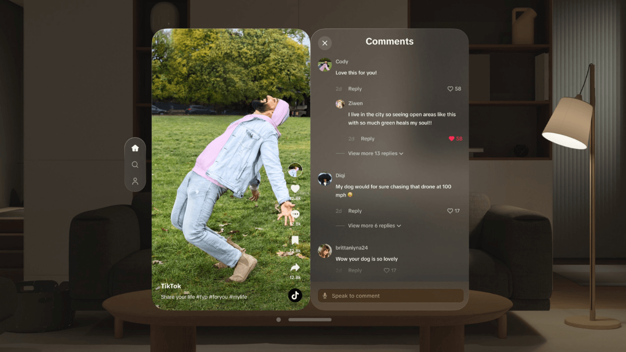 TikTok, Apple Vision Pro uygulamasını yayınladı