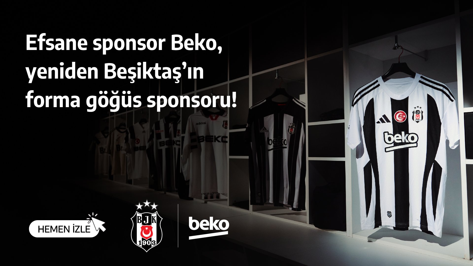 Beşiktaş'ın efsane sponsoru Beko yeniden göğüse geçti!
