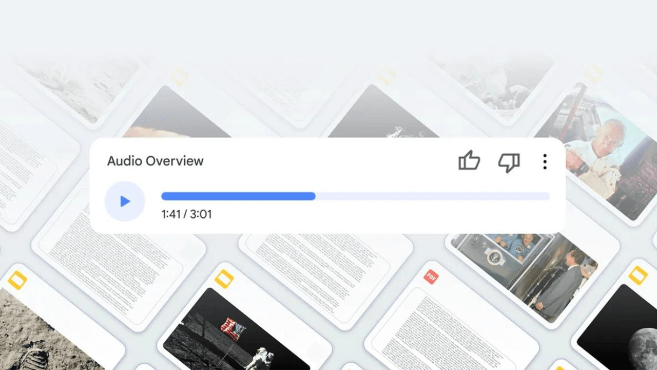 Google'ın yapay zeka not tutma aracı NotebookLM'e notları sesli anlatma özelliği eklendi