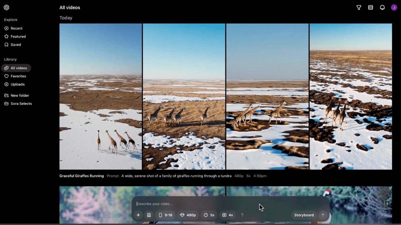 OpenAI’ın video üretim modeli Sora, ChatGPT Pro ve Plus aboneleri için kullanıma açıldı