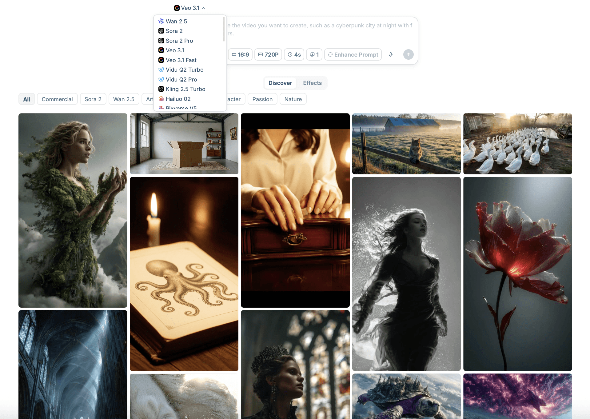 HIX AI video oluşturma
