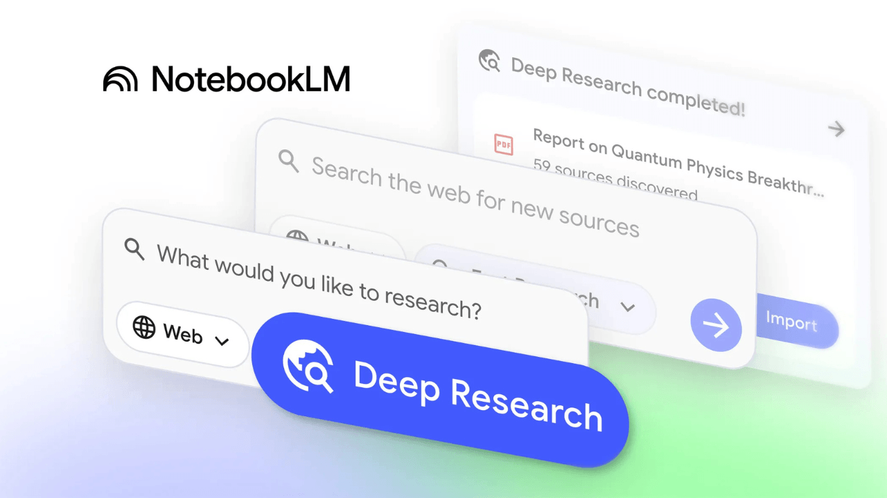 NotebookLM'e Gemini Deep Research özelliği ekleniyor