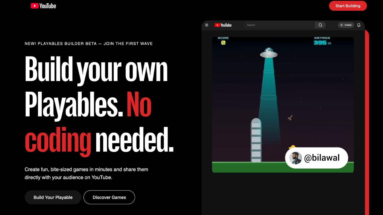 YouTube'un Gemini 3 destekli oyun üretim platformu: Playables Builder