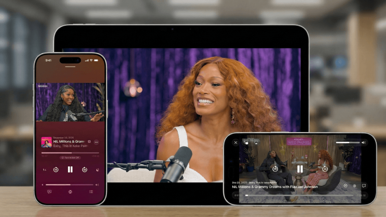 Apple Podcasts'e video podcast özelliği eklendi