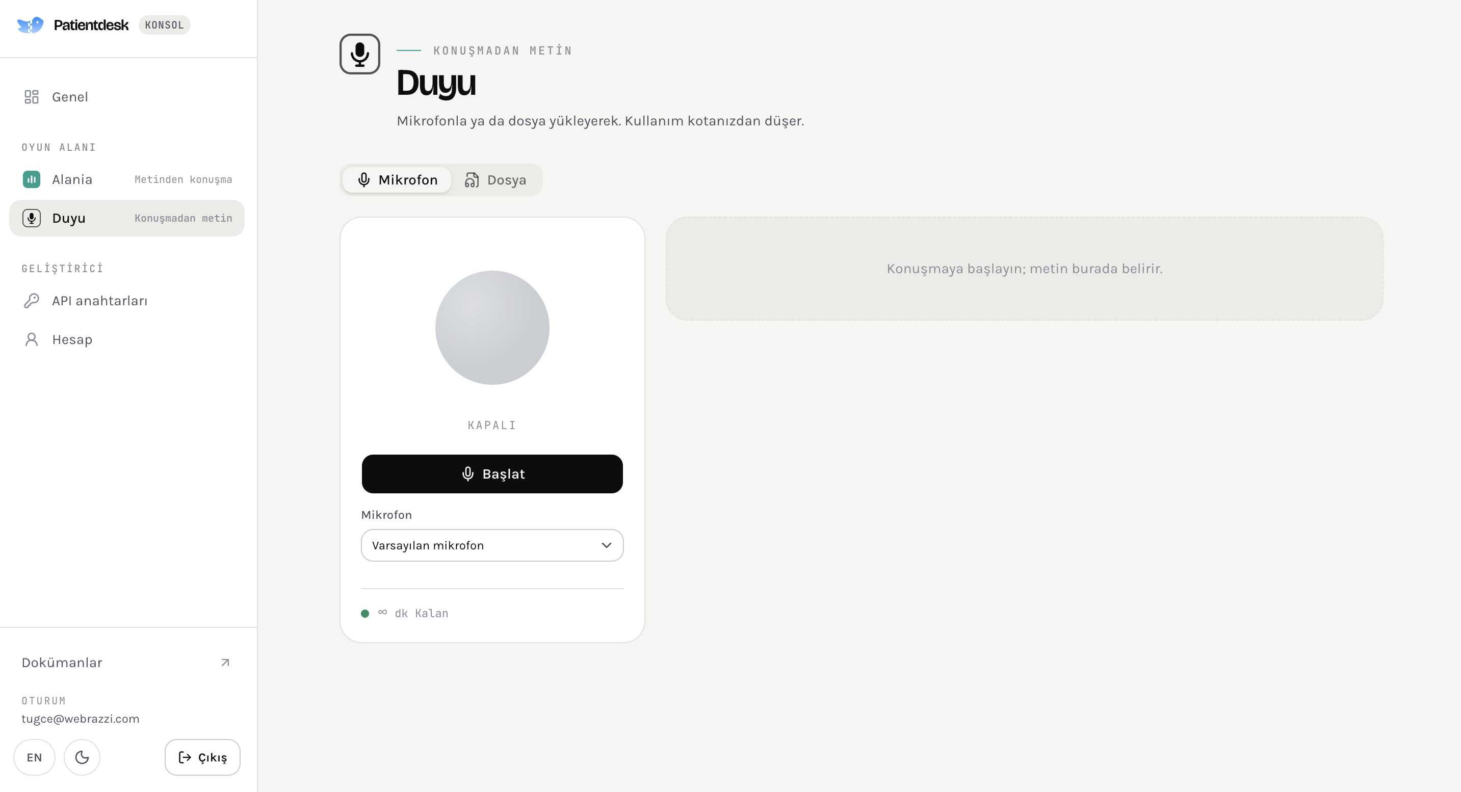 Patientdesk.ai'dan Türkçe ses modelleri: Alania ve Duyu