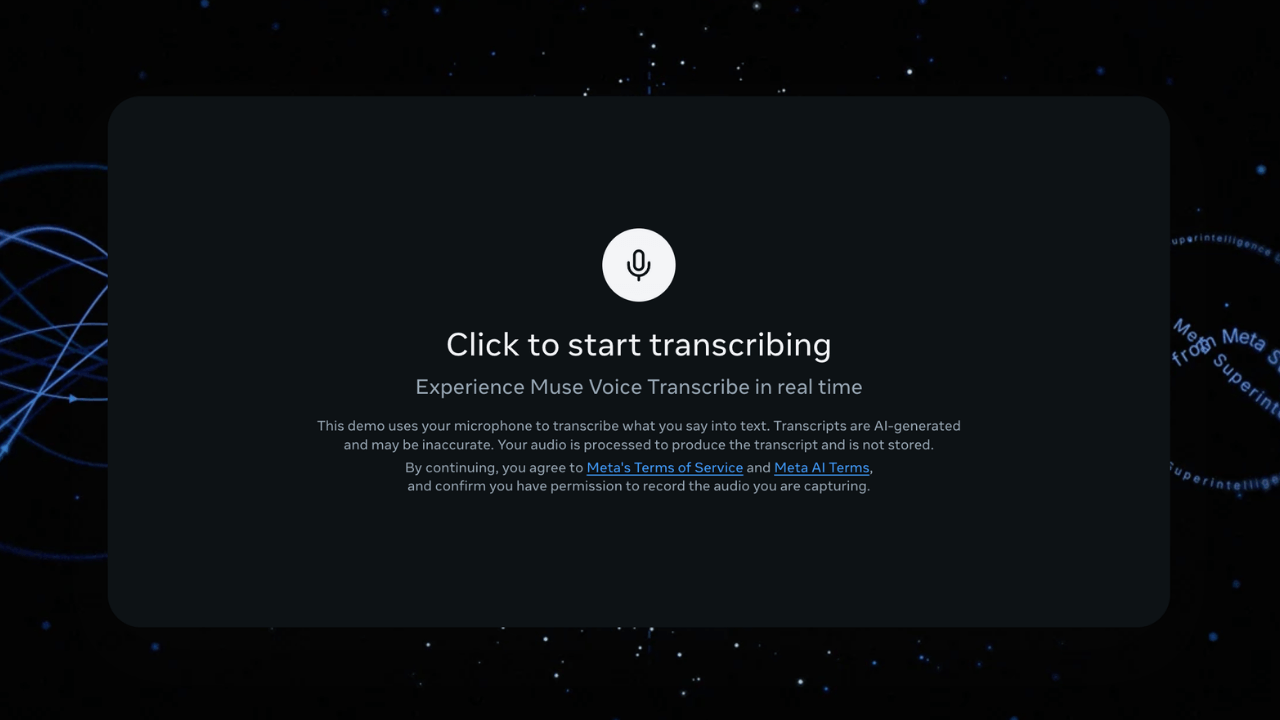 Meta, birden fazla konuşmacıyı ve dili ayırt edebilen Muse Voice Transcribe'ı tanıttı